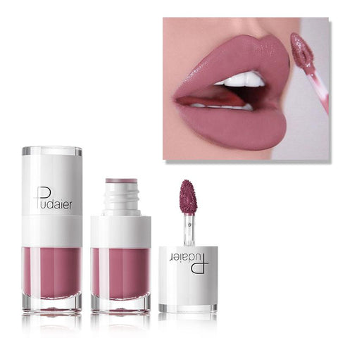 PUDAIER Brand Sexy Matte Lip Gloss 26 Colors Velvet Nude Makeup Waterproof Liquid Lipstick Lip Tint Soft Lipgloss Cosmetics Lips