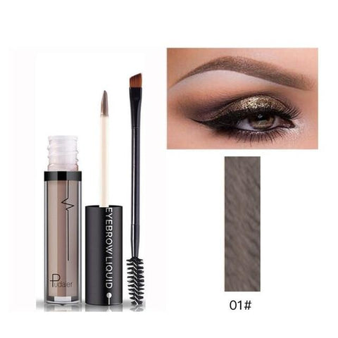 PUDAIER Long Lasting Pigment Black Brown Waterproof with Brush Eye Brow Tint Tattoo Mascara Wunder Eyebrow Enhencers Cosmetics