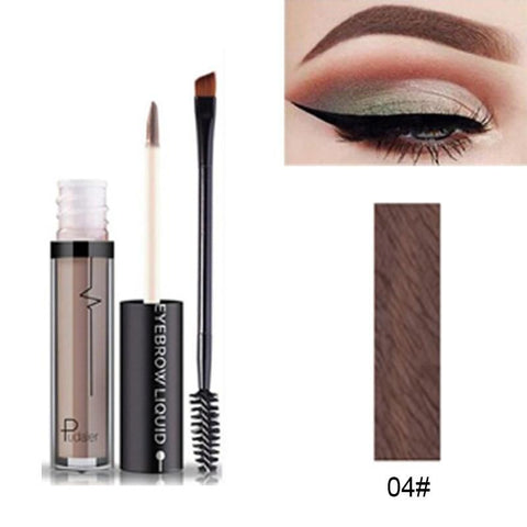 PUDAIER Long Lasting Pigment Black Brown Waterproof with Brush Eye Brow Tint Tattoo Mascara Wunder Eyebrow Enhencers Cosmetics