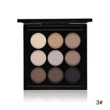 Party Queen 9 Colors Artist Eyeshadow Palette Earth Color Shimmer Matte Nude Eye Shadow Pigments Glitter Eyeshadow Smoky Makeup