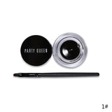 Party Queen Brand Matte Eye Liner Gel Waterproof Black Brown Eyeliner Cream Makeup Long Wear Eyeliner 3D Pen With Brush Make Up