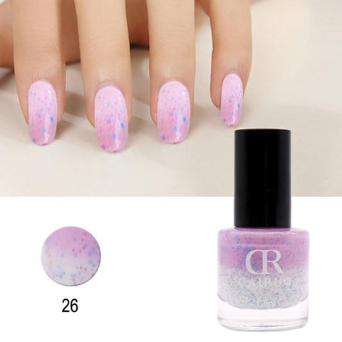 Perfect Shiny Nail Art Gel Polish 12ml Nail Polish Beauty Fast Drying Color Temperature  Changed Nail Polish 26 Wonderful Color