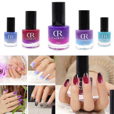 Perfect Shiny Nail Art Gel Polish 12ml Nail Polish Beauty Fast Drying Color Temperature  Changed Nail Polish 26 Wonderful Color