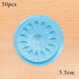 Plastic Glue Gasket Flower shape Pad False Eyelash Extension Glue Holder Pallets For Eyelashes Extension Adhesive Pallet Tools