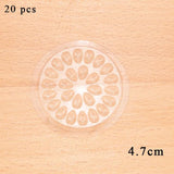 Plastic Glue Gasket Flower shape Pad False Eyelash Extension Glue Holder Pallets For Eyelashes Extension Adhesive Pallet Tools