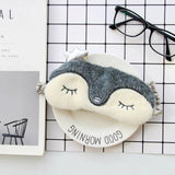 Plush Animal Eye Cover Sleeping Mask Eyepatch Bandage Blindfold Christmas Deer Winter Cartoon Nap Eye Shade Plush Sleeping Mask