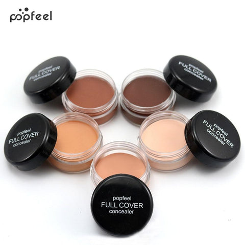 Popfeel Portable Round Full Cover Concealer Natural Makeup Concealers Facial Face BB Cream Foundation Contour Cosmetic Tools