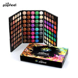 Popfeel Professional 120 Colors Natural  Makeup Set Eye Shadow Shimmer Make up Matte Eyeshadow Palette Set Kit Cosmetic Pallete