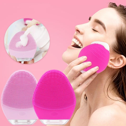 Portable Electric Face Skin Care Deep Washing Brush Tools Silicone Sonic Facial Cleanser Acne Blackhead Remover Machine