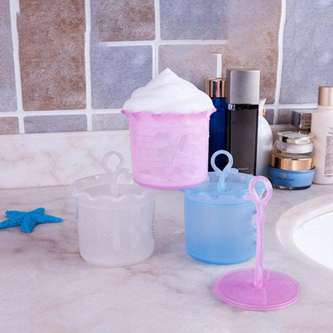 Portable Foam Maker Facial Cleanser Foam Cup Body Wash Bubble Maker Bubbler for Travel Makeup Tool