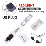 Portable Mini Red Blue Light Laser Picosecond Pen Black Tattoo Removal Acne Scar Mole Freckle Dark Spot Black Pigment Removal