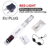 Portable Mini Red Blue Light Laser Picosecond Pen Black Tattoo Removal Acne Scar Mole Freckle Dark Spot Black Pigment Removal