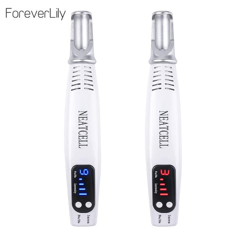 Portable Mini Red Blue Light Laser Picosecond Pen Black Tattoo Removal Acne Scar Mole Freckle Dark Spot Black Pigment Removal