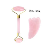 Portable Rose Quartz Facial Massage Crystal Stone Facial Lift Jade Massager Roller Skin Care Roller Wrinkle Removal Beauty Tool