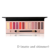 Pro 12 Colors Shimmer Or Matte Eyeshadow Makeup Palette Long Lasting Eye Shadow Natural Eyeshadow With Brush