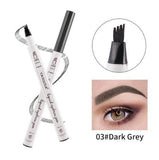 Pro Women Lady Waterproof Brown Eyebrow Pencil Eye Brow Liner Pen Powder Makeup Tool with stencil 131-0226