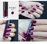 Professional 2017 New Nail Lacquer Art Decoration Waterproof 6ml Pigment Metal Black Red Nude Peel Off Nails Polish Colors
