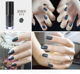 Professional 2017 New Nail Lacquer Art Decoration Waterproof 6ml Pigment Metal Black Red Nude Peel Off Nails Polish Colors