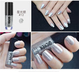 Professional 2017 New Nail Lacquer Art Decoration Waterproof 6ml Pigment Metal Black Red Nude Peel Off Nails Polish Colors