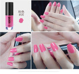 Professional 2017 New Nail Lacquer Art Decoration Waterproof 6ml Pigment Metal Black Red Nude Peel Off Nails Polish Colors