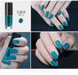 Professional 2017 New Nail Lacquer Art Decoration Waterproof 6ml Pigment Metal Black Red Nude Peel Off Nails Polish Colors