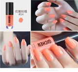 Professional 2017 New Nail Lacquer Art Decoration Waterproof 6ml Pigment Metal Black Red Nude Peel Off Nails Polish Colors