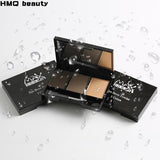 Professional 3 Color Eyebrow Powder Palette Waterproof Shade For Eyebrows Enhancer Cosmetic Brush Mirror Box Makeup Tools Set