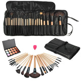 Professional Beauty Makeup Set Fashion 15 Colors Face Concealer Contour Platte + 24pcs Pro Makeup Brushes  + 1 Cosmetic Puff Set