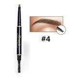 Professional Double-end Eyebrow Pencil Makeup Waterproof Eyebrow Black Brown Natural Eye Brow Pen with Brush Make Up Cosmetics