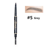 Professional Double-end Eyebrow Pencil Makeup Waterproof Eyebrow Black Brown Natural Eye Brow Pen with Brush Make Up Cosmetics