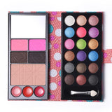 Professional Makeup Set Multi-function Matte Shimmer Eyeshadow Palette + Blusher + Lip Stick + Eyebrow Cake + Face Powder