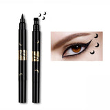 Professional make-up black liquid quick-drying double-head eyeliner durable waterproof fashion stunning charm embellishment seal