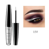 Pudaier Liquid Glitter Eyeliner Maquiagem Profissional Metallic Silver Waterproof Shimmer Eyeliner for Eyeshadow Eyes Makeup