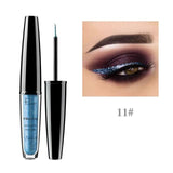 Pudaier Liquid Glitter Eyeliner Maquiagem Profissional Metallic Silver Waterproof Shimmer Eyeliner for Eyeshadow Eyes Makeup