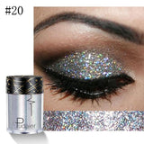 Pudaier Luster Glitter Shadow Powder Pigment Shiny Eye Body Glitter Holographic Eye Single Eye Glitter Festival Party Makeup