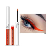 Pudaier Matte Liquid Eyeliner Waterproof Long-lasting Pigment Green Purple Red Orange Color Sexy Eye Liner Party Beauty Cosmetic
