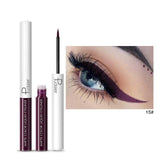 Pudaier Matte Liquid Eyeliner Waterproof Long-lasting Pigment Green Purple Red Orange Color Sexy Eye Liner Party Beauty Cosmetic
