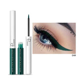 Pudaier Matte Liquid Eyeliner Waterproof Long-lasting Pigment Green Purple Red Orange Color Sexy Eye Liner Party Beauty Cosmetic