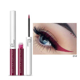 Pudaier Matte Liquid Eyeliner Waterproof Long-lasting Pigment Green Purple Red Orange Color Sexy Eye Liner Party Beauty Cosmetic