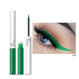 Pudaier Matte Liquid Eyeliner Waterproof Long-lasting Pigment Green Purple Red Orange Color Sexy Eye Liner Party Beauty Cosmetic