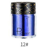 Pudaier Professional Glitter Shimmer Powder Pigment Eyeshadow Highlighter Beauty Makeup Shiny Body Glow Festival Party Cosmetic