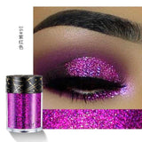 Pudaier Shimmer Holographic Sequins Glitter Tattoo Glitter Eyes Skin Highlighter Festival Pigment for Face Lips Body Glitter