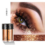 Pudaier Shimmer Holographic Sequins Glitter Tattoo Glitter Eyes Skin Highlighter Festival Pigment for Face Lips Body Glitter