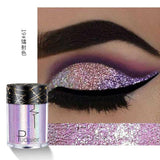 Pudaier Shimmer Holographic Sequins Glitter Tattoo Glitter Eyes Skin Highlighter Festival Pigment for Face Lips Body Glitter