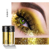 Pudaier Shimmer Holographic Sequins Glitter Tattoo Glitter Eyes Skin Highlighter Festival Pigment for Face Lips Body Glitter