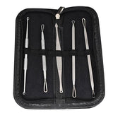 Putimi 4Pcs/Set Rose Gold Acne Blackhead Removal Needles Pimple Spot Comedone Extractor Cleanser Beauty Face Clean Care Tools