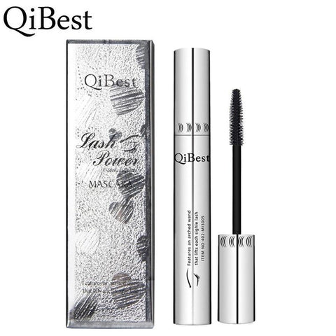 Qibest 3D Black Mascara Waterproof Lengthening Curling Eye Lashes Rimel Mascara Silicone Women Professional Makeup Mascara 5g