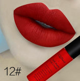 Qibest Brand Beauty Makeup Waterproof Long Lasting Matt Lip Gloss Lot Pigment Blue Black Velvet Lipstick Matte Liquid Makeup