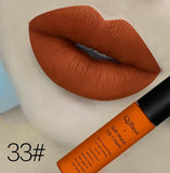 Qibest Brand Beauty Makeup Waterproof Long Lasting Matt Lip Gloss Lot Pigment Blue Black Velvet Lipstick Matte Liquid Makeup