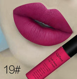 Qibest Brand Beauty Makeup Waterproof Long Lasting Matt Lip Gloss Lot Pigment Blue Black Velvet Lipstick Matte Liquid Makeup